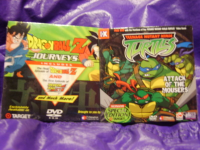 Promo DVDs for Dragon Ball GT and Teenage Mutant Ninja Turtles